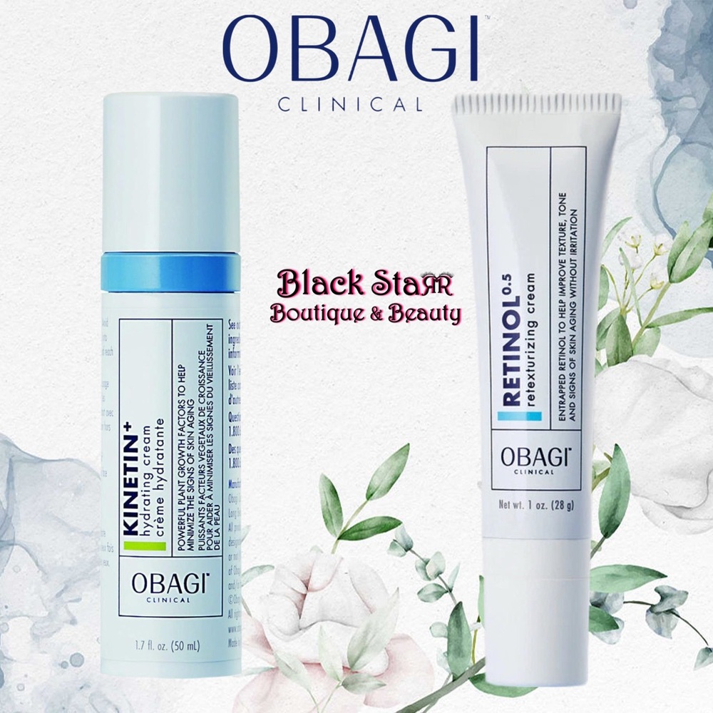 Obagi Clinicals Kinetin+ Hydrating Cream & Retinol Retexturizing Cream DUO. NEW